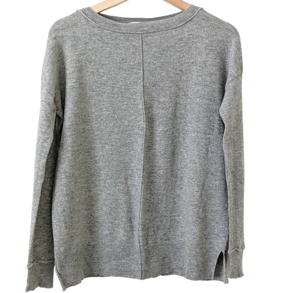 Autumn Cashmere Gray 100% Cashmere Sweater XS - Picture 1 of 6